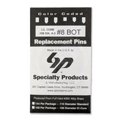 IC A2 Nickel Silver Bottom Pin #8 100pk SFIC Pin Specialty Products Mfg.