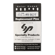 IC A2 Nickel Silver Bottom Pin #9 100pk SFIC Pin Specialty Products Mfg.