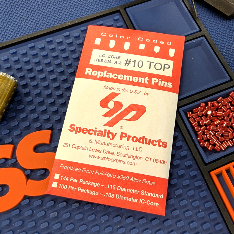 IC Core A2 #10 Master Pin 100PK SFIC Pin Specialty Products Mfg.