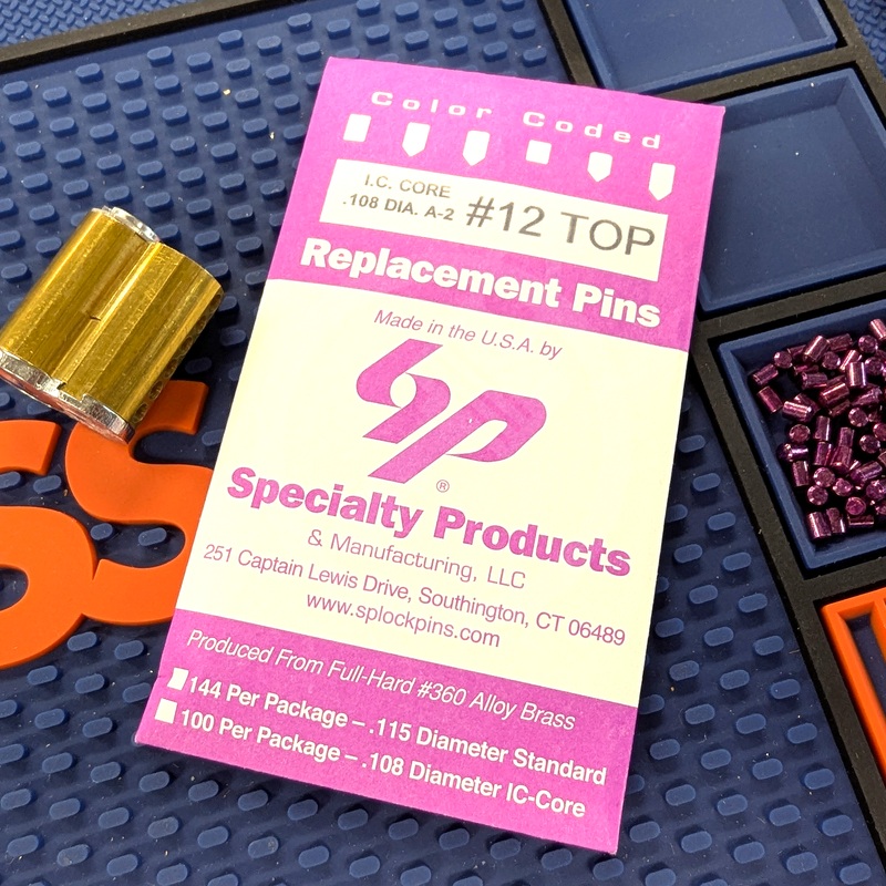 IC Core A2 #12 Master Pin 100PK SFIC Pin Specialty Products Mfg.