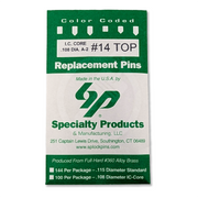 IC Core A2 #14 Master Pin 100PK SFIC Pin Specialty Products Mfg.