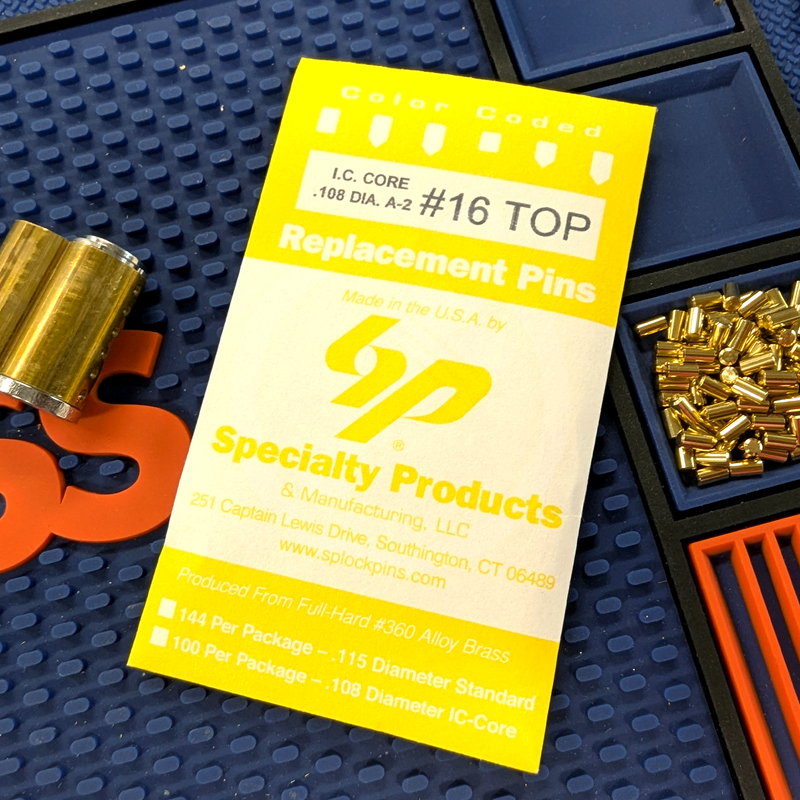 IC Core A2 #16 Master Pin 100PK SFIC Pin Specialty Products Mfg.