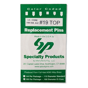 IC Core A2 #19 Master Pin 100PK SFIC Pin Specialty Products Mfg.