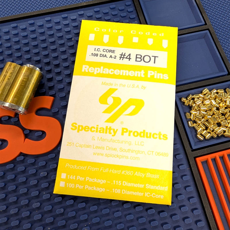 IC Core A2 #4 Bottom Pin 100PK SFIC Pin Specialty Products Mfg.