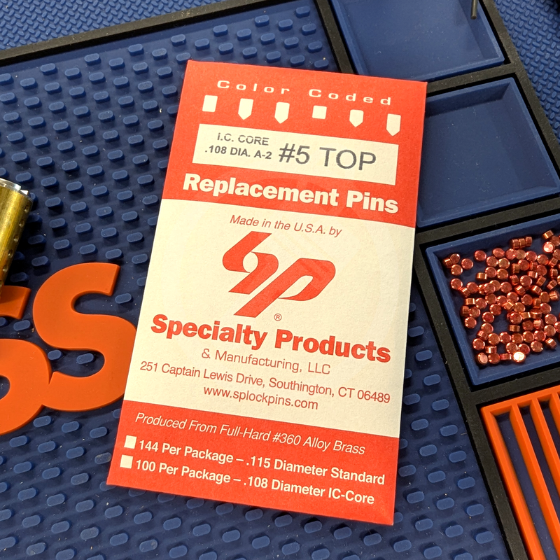 IC Core A2 #5 Master Pin 100PK SFIC Pin Specialty Products Mfg.