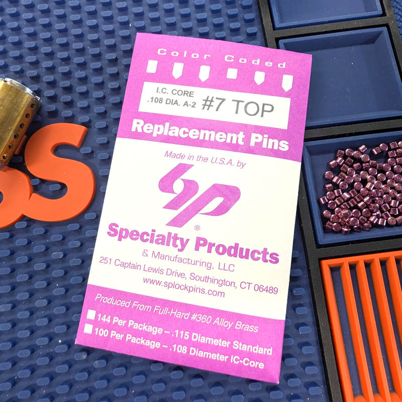 IC Core A2 #7 Master Pin 100PK SFIC Pin Specialty Products Mfg.