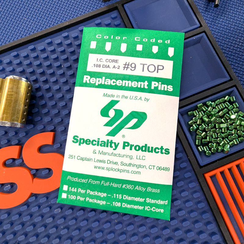 IC Core A2 #9 Master Pin 100PK SFIC Pin Specialty Products Mfg.