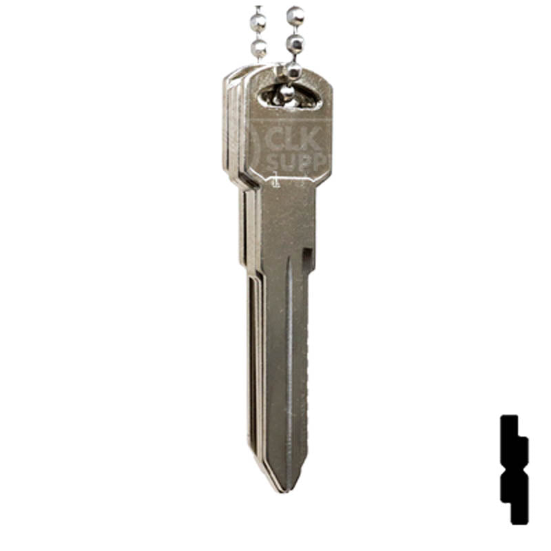 General Motors 10 Cut B86 Space & Depth Keys Space & Depth Key Set LockVoy
