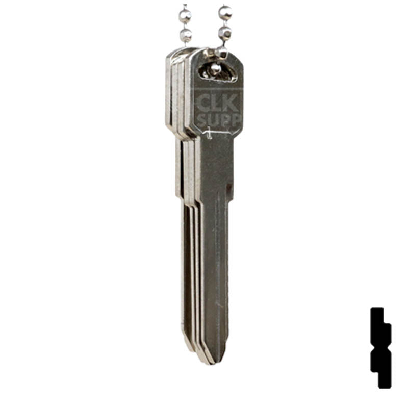 General Motors 10 Cut B86 Space & Depth Keys Space & Depth Key Set LockVoy