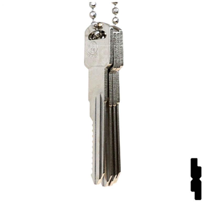 General Motors 10 Cut B86 Space & Depth Keys Space & Depth Key Set LockVoy