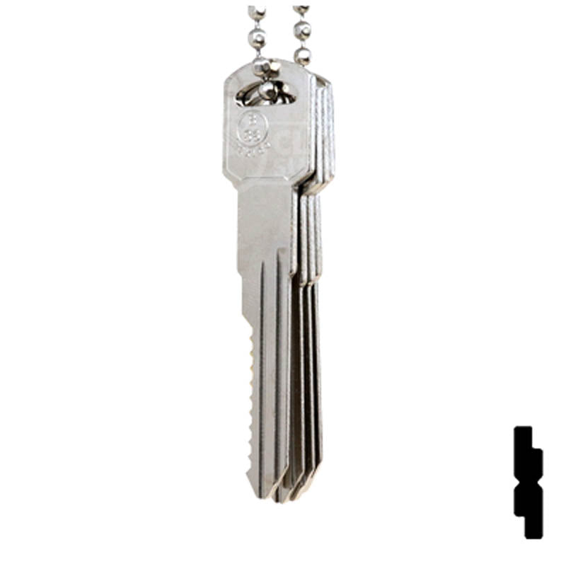General Motors 10 Cut B86 Space & Depth Keys Space & Depth Key Set LockVoy