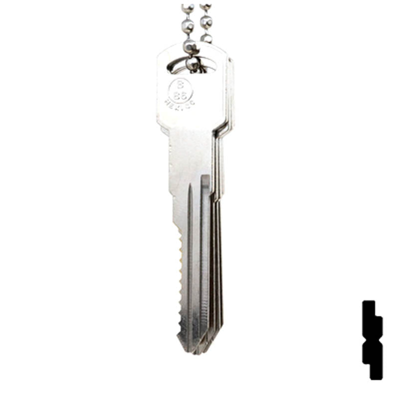 General Motors 10 Cut B86 Space & Depth Keys Space & Depth Key Set LockVoy