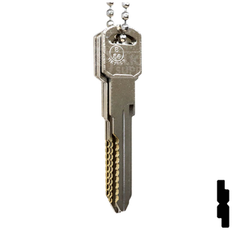General Motors 10 Cut B86 Space & Depth Keys Space & Depth Key Set LockVoy
