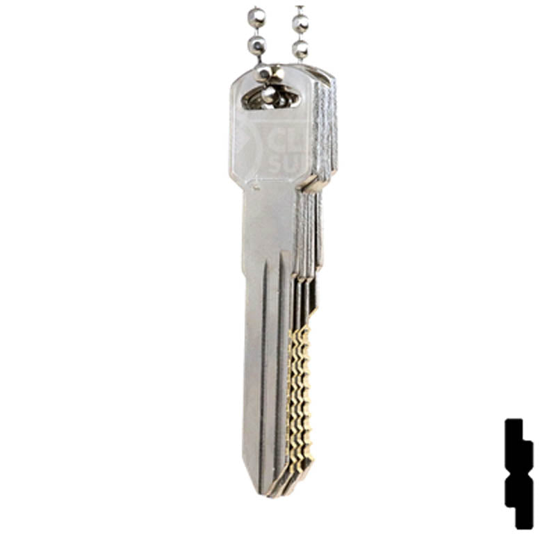 General Motors 10 Cut B86 Space & Depth Keys Space & Depth Key Set LockVoy