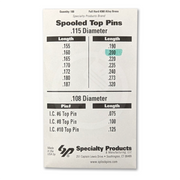 Universal Spool Pin 100/Pack - Choose Size Spool Pin Specialty Products Mfg.
