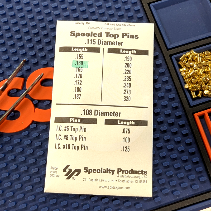 Universal Spool Pin 100/Pack - Choose Size Spool Pin Specialty Products Mfg.