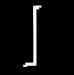 Peterson Tension Wrench | Pry Bar No Teeth - (TOK) Top of Keyway |Government Steel Tension Wrench Peterson Manufacturing