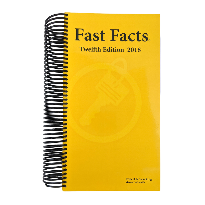 Fast Facts Book | Automotive Locksmith Book Training Material Locksmith Trainers