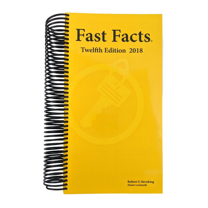 Fast Facts Book | Automotive Locksmith Book Training Material Locksmith Trainers