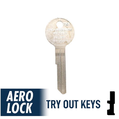 Aero Lock TO-20 Old Chrysler Y149 / Y152 Try-Out Keys Tryout Keys Aero Lock