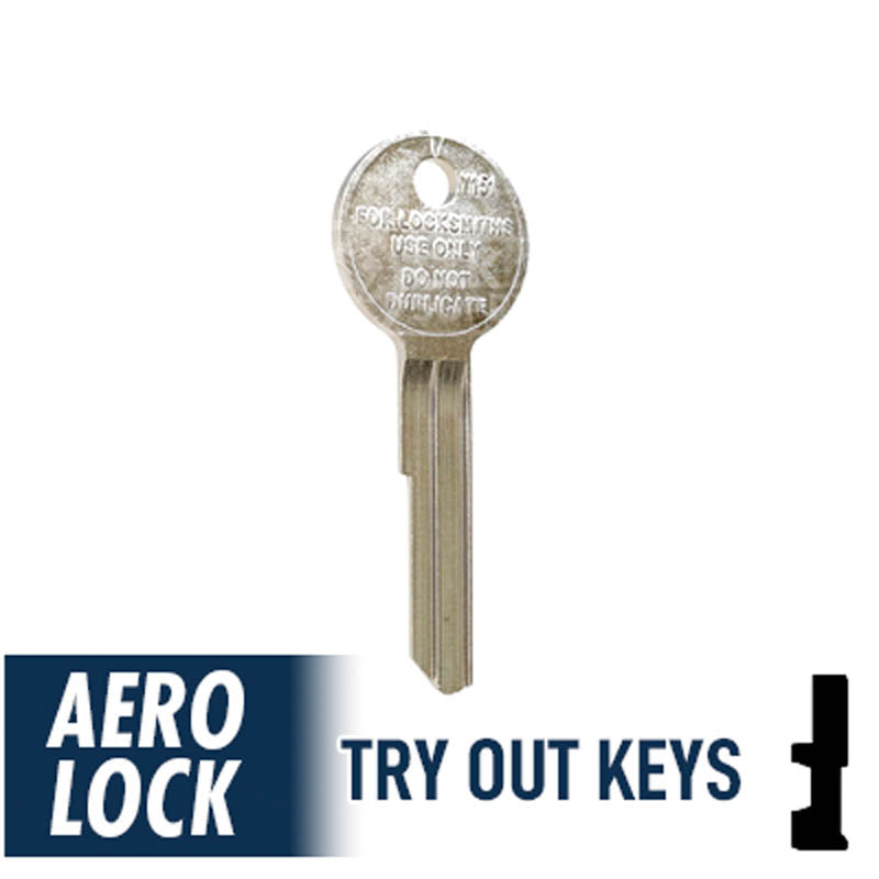 Aero Lock TO-20 Old Chrysler Y149 / Y152 Try-Out Keys Tryout Keys Aero Lock