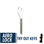 Aero Lock TO-20 Old Chrysler Y149 / Y152 Try-Out Keys Tryout Keys Aero Lock