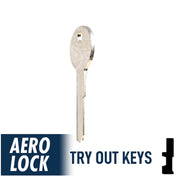 Aero Lock TO-20 Old Chrysler Y149 / Y152 Try-Out Keys Tryout Keys Aero Lock
