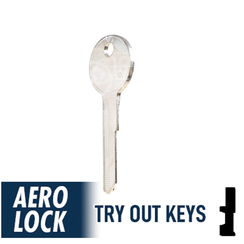 Aero Lock TO-20 Old Chrysler Y149 / Y152 Try-Out Keys Tryout Keys Aero Lock