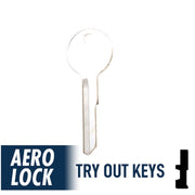 Aero Lock TO-20 Old Chrysler Y149 / Y152 Try-Out Keys Tryout Keys Aero Lock