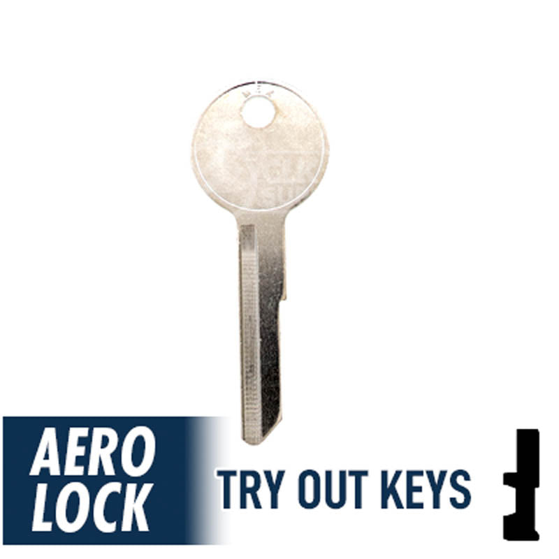 Aero Lock TO-20 Old Chrysler Y149 / Y152 Try-Out Keys Tryout Keys Aero Lock