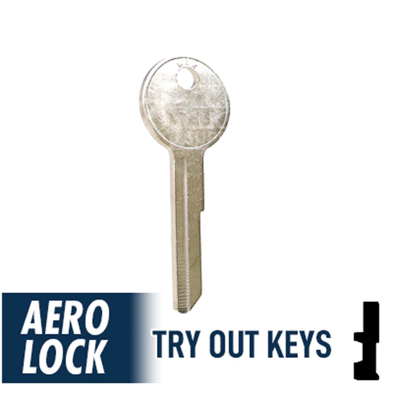 Aero Lock TO-20 Old Chrysler Y149 / Y152 Try-Out Keys Tryout Keys Aero Lock