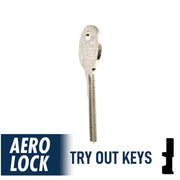Aero Lock TO-20 Old Chrysler Y149 / Y152 Try-Out Keys Tryout Keys Aero Lock