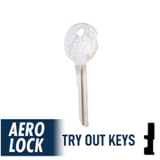 Aero Lock TO-20 Old Chrysler Y149 / Y152 Try-Out Keys Tryout Keys Aero Lock