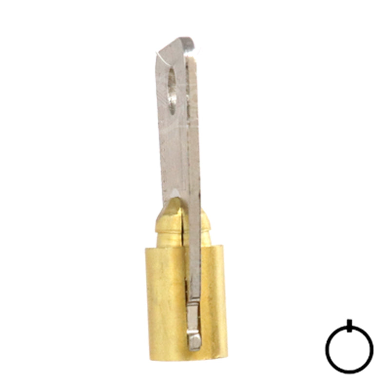 Small Bore Tubular Key Blank | Brass | 137SB Tubular Key Hudson Lock, LLC