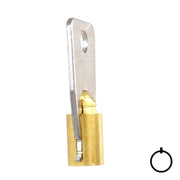 Small Bore Tubular Key Blank | Brass | 137SB Tubular Key Hudson Lock, LLC