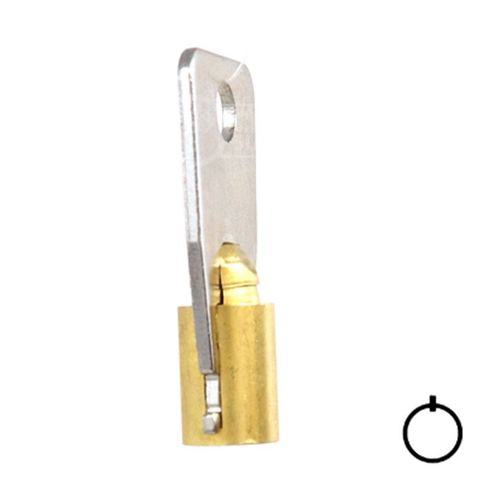 Small Bore Tubular Key Blank | Brass | 137SB Tubular Key Hudson Lock, LLC