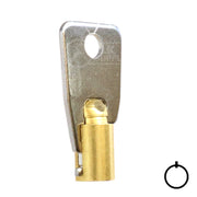 Small Bore Tubular Key Blank | Brass | 137SB Tubular Key Hudson Lock, LLC