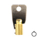 Small Bore Tubular Key Blank | Brass | 137SB Tubular Key Hudson Lock, LLC