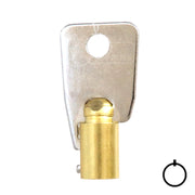 Small Bore Tubular Key Blank | Brass | 137SB Tubular Key Hudson Lock, LLC