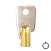 Small Bore Tubular Key Blank | Brass | 137SB Tubular Key Hudson Lock, LLC