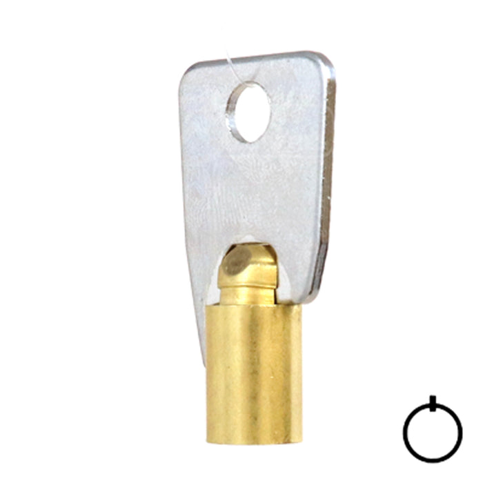 Small Bore Tubular Key Blank | Brass | 137SB Tubular Key Hudson Lock, LLC