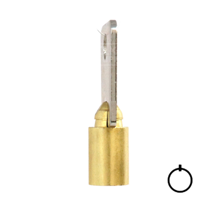 Small Bore Tubular Key Blank | Brass | 137SB Tubular Key Hudson Lock, LLC