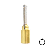 Small Bore Tubular Key Blank | Brass | 137SB Tubular Key Hudson Lock, LLC