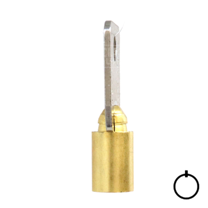 Small Bore Tubular Key Blank | Brass | 137SB Tubular Key Hudson Lock, LLC