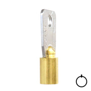Small Bore Tubular Key Blank | Brass | 137SB Tubular Key Hudson Lock, LLC