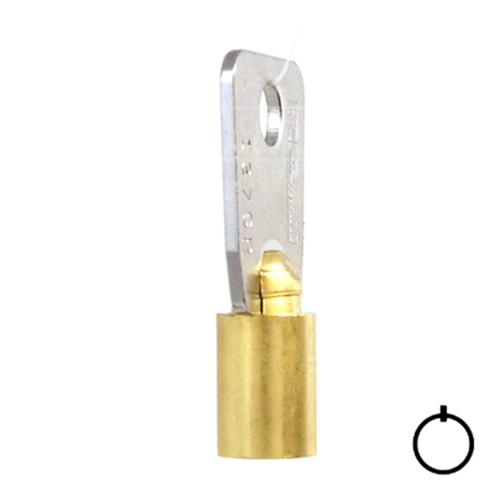 Small Bore Tubular Key Blank | Brass | 137SB Tubular Key Hudson Lock, LLC