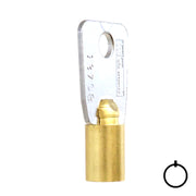 Small Bore Tubular Key Blank | Brass | 137SB Tubular Key Hudson Lock, LLC
