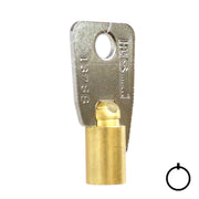 Small Bore Tubular Key Blank | Brass | 137SB Tubular Key Hudson Lock, LLC