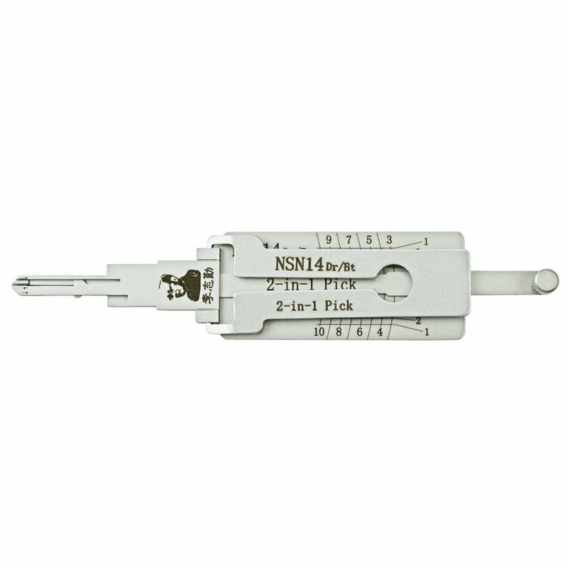 Original Lishi 2-1 Pick/Decoder for Nissan NSN14 DR/TK Lock Picks Original Lishi
