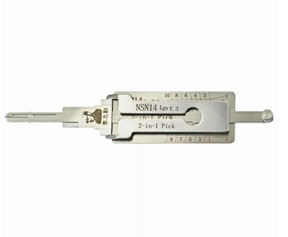 Original Lishi 2-1 Pick/Decoder for NSN14 Nissan (DA34) *Ignition* 2-in-1 Pick-Decoder Original Lishi